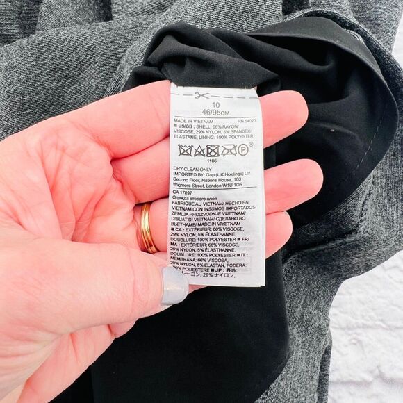 Banana Republic Women's Grey Knit‎ Pencil Wrap Skirt Size 10 Elastic Waistband - Picture 4 of 8